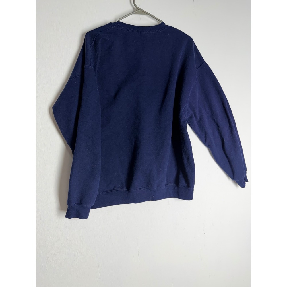 Auburn University Tigers Sweatshirt Navy Blue Embroidered Crewneck Large - Picture 5 of 7